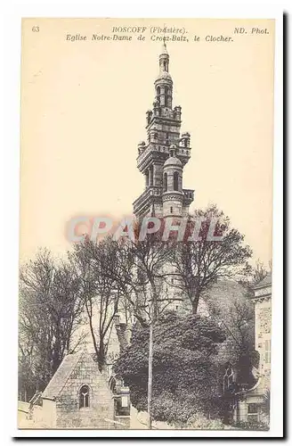 Roscoff Ansichtskarte AK Eglise Notre Dame de Croaz Batz le clcoher