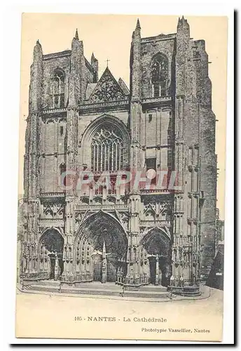 Nantes Cartes postales La cathedrale