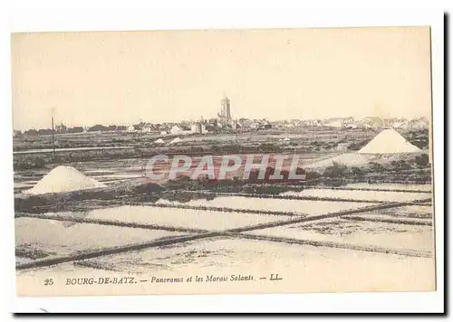 Bourg de Batz Cartes postales Panorama et les marais salants