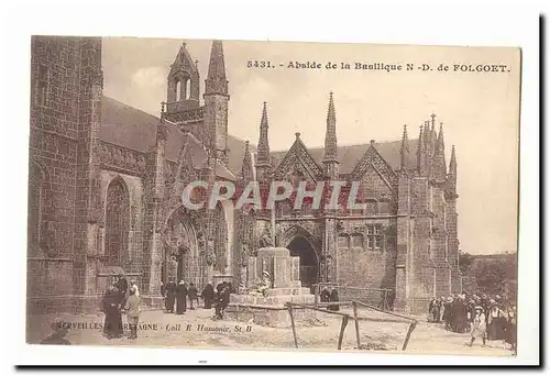 Cartes postales Abside de la basilique de ND de Folgoet (animee)