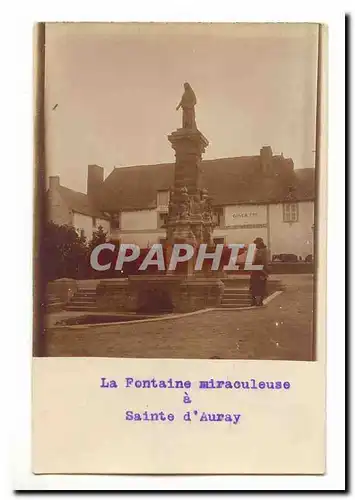 Sainte Auray Ansichtskarte AK Carte photo La fontaine miraculeuse (hotel de Bretagne)