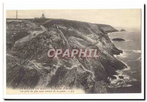 Pointe du Raz Ansichtskarte AK Le plateau et la cote vue prise du plus haut sommet de la pointe