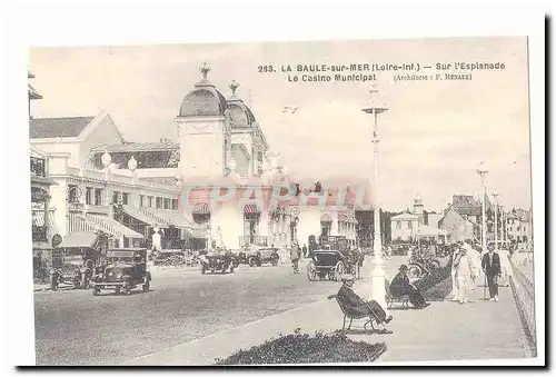 La Baule sur Mer Cartes postales Sur l&#39esplanade Le casino municipal (reproduction)