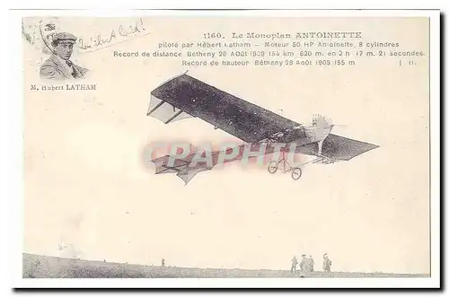 Le monoplan Antoinette (avion) (reproduction)