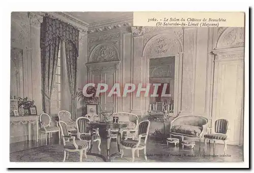Cartes postales Le salon du chateau de Beauchene (St Saturnin du Limet)