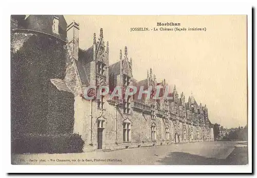 josselin Ansichtskarte AK Le chateau (facade interieure)