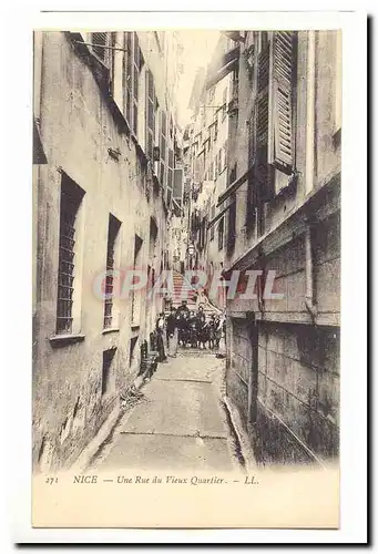 Nice Cartes postales Une rue du Vieux quartier (enfants tres animee)