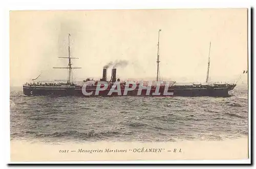 Messageries maritimes OCEAnIEN Cartes postales (bateau)