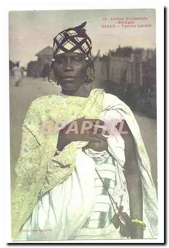 Afrique occidentale (Senegal) Cartes postales Dakar Femme Lahobe
