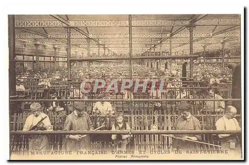 Manufacture Francaise d�ames et cycles de Saint Etienne Cartes postales Atelier Armurerie TOP MAnUFRaNCE