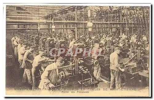 Manufacture Francaise d�ames et cycles de Saint Etienne Cartes postales Atelier des Fraiseuses TOP MAnUFRaNCE