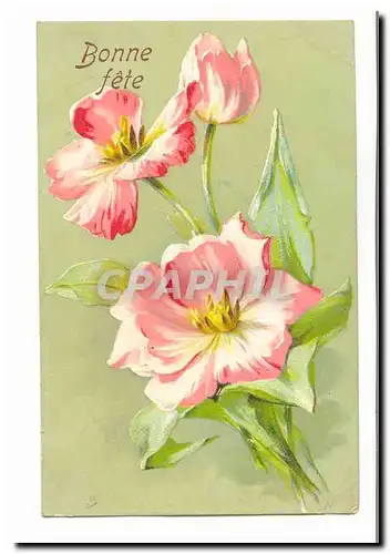 Cartes postales Fantaisie bonne fete (fleurs)