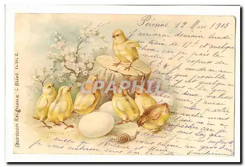 Cartes postales Fantaisie Oisillons