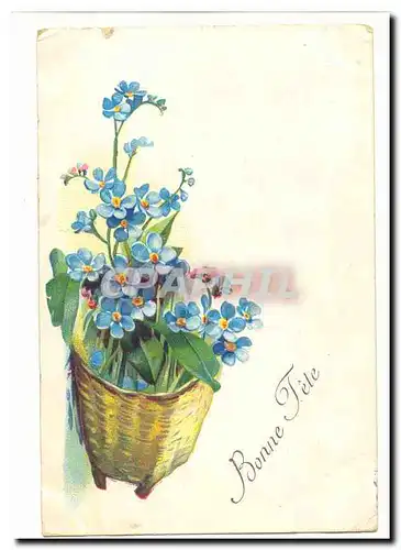Cartes postales Fantaisie Bonne fete (fleurs)