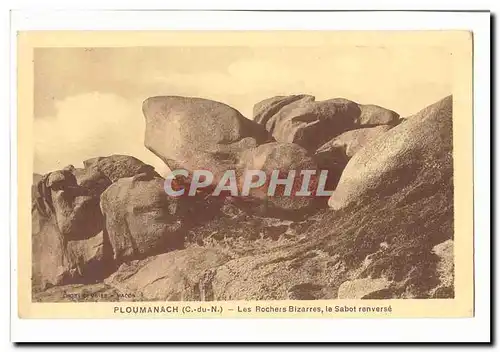 Ploumanach Cartes postales Les rochers bizarres le SAbot renverse