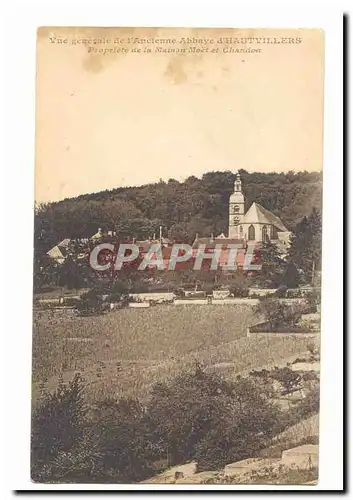 Cartes postales Vue generale de l'ancienne abbaye d'Hautvillers propriete de la maison Moet et Chandon