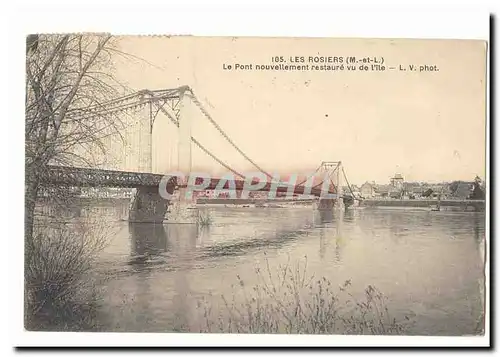 Les Rosiers Ansichtskarte AK Le pont nouvellement restaure vu de l&#39ile