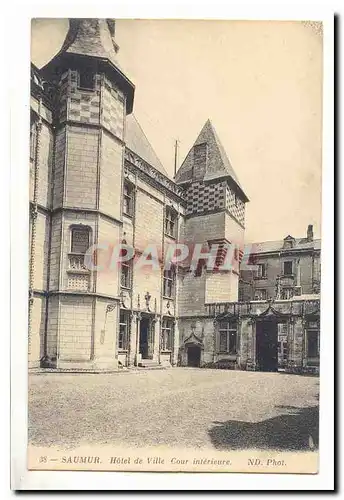 Saumur Ansichtskarte AK Hotel de ville cour interieure