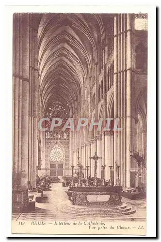 Reims Cartes postales Interieur de la cathedrale