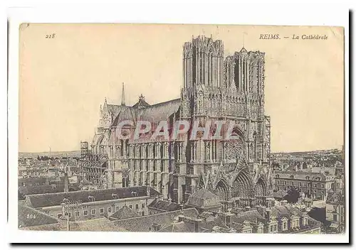 Reims Cartes postales La cathedrale