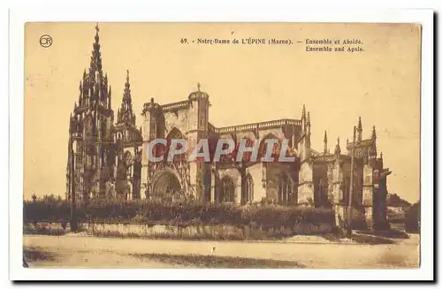 L'Epine Cartes postales Notre DAme Ensemble et abside