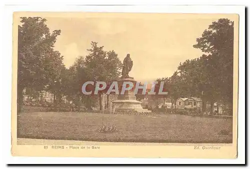 Reims Cartes postales Place de la gare