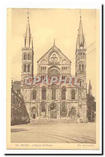 Reims Cartes postales L&#39eglise Saint remy