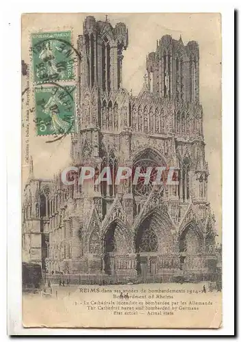 Reims dans ses bombardements 1914-8 Cartes postales