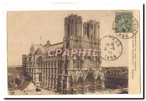 Reims Ansichtskarte AK La cathedrale avant le bombardement