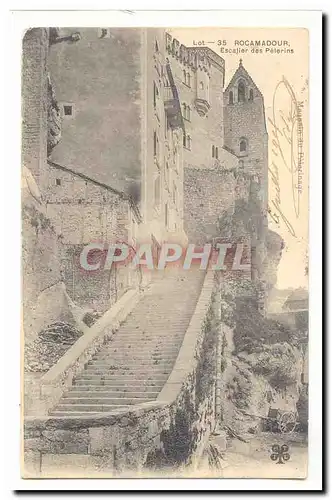 Rocamadour Ansichtskarte AK Escalier des Pelerins