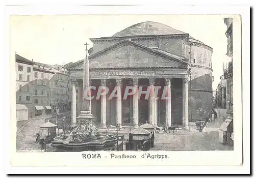 Italie italia Roma Ansichtskarte AK Pantheon d&#39Agrippa