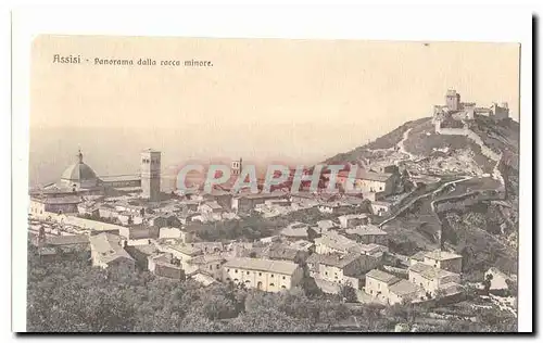 Italie Italia Assisi Cartes postales Panorama dalla rocca minore