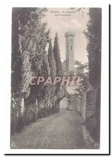 Italie Italia Fiesole Cartes postales Il campanile della cathedrale