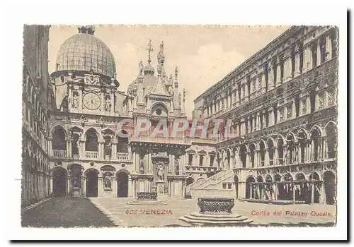 italie italia Venezia Ansichtskarte AK Cortila del Palazzo Ducale