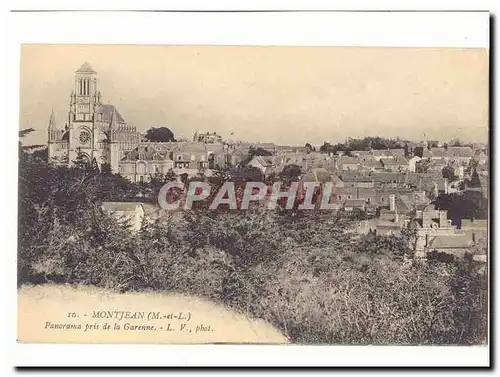 Montjean Cartes postales Panorama pris de la Garenne