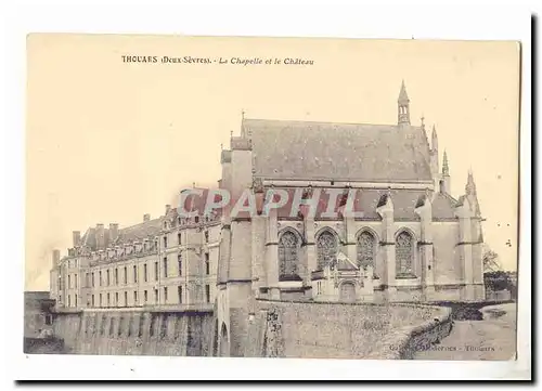 Thouars Ansichtskarte AK La chapelle et le chateau