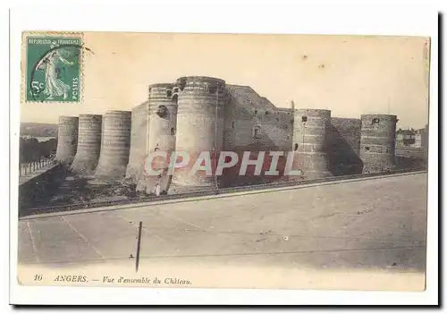 angers Cartes postales Vue d&#39ensemble du chateau