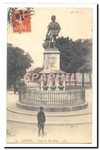 angers Cartes postales statue du roi Rene