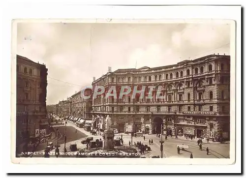 italie italia Napoli Cartes postales Plazza Nicola Amore E Corso Umberto