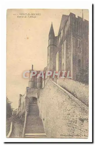 Mont Saint Michel Cartes postales entree de l'abbaye
