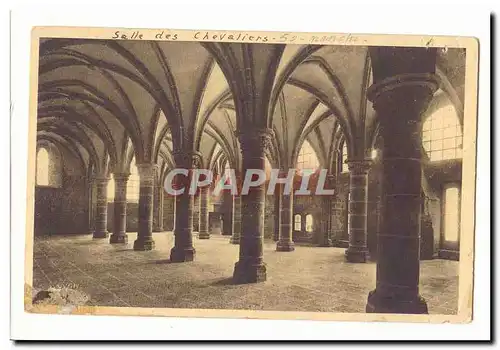 Mont Saint Michel Cartes postales Abbaye Salle des chevaliers (13eme)