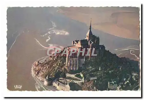 Mont Saint Michel Ansichtskarte AK Vue aerienne cote Ouest