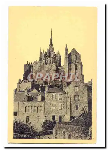 Mont Saint Michel Cartes postales Abbaye Vue prise des remparts