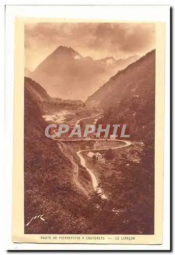 Cartes postales Route de Pierrefitte a Cauterets Le limacon