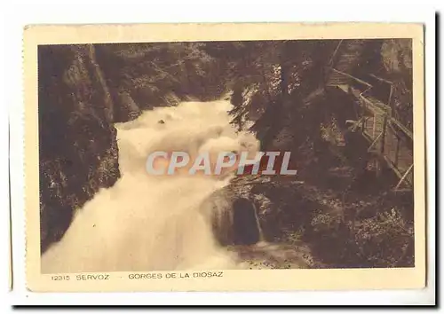 Servoz Cartes postales Gorges de la Diosaz