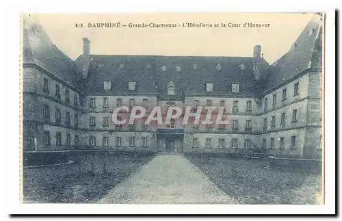 DAuphine Grande Chartreuse Ansichtskarte AK L&#39hotellerie et la cour d&#39honneur