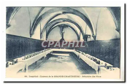 DAuphine Grande Chartreuse Cartes postales Couvent Refectoire des peres