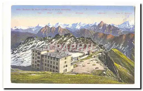 Rochers de Naye (2045m) et alpes bernoises Cartes postales