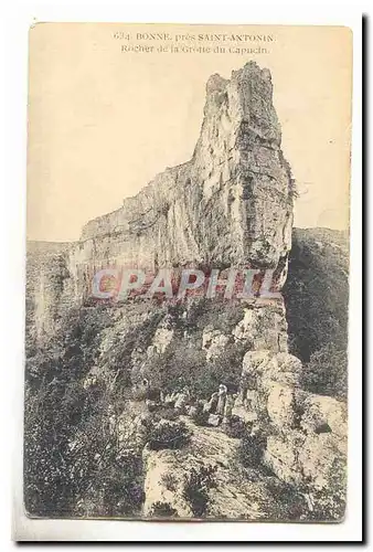 bonne pres Saint Antonin Ansichtskarte AK rocher de la grotte du Capucin