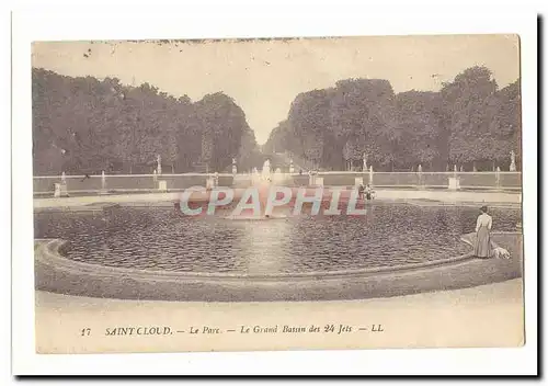 saint Cloud Cartes postales Le parc Le grand bassin des 24 jets